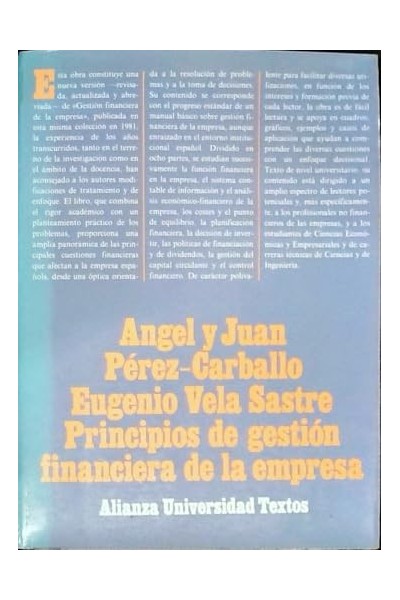 Principios de Gestión Financiera de la Empresa. Nueva edición revisada y ampliada